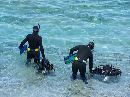 Scuba diversの写真素材