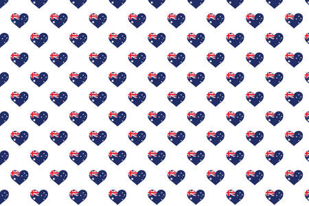 Australia Pattern Love flag design