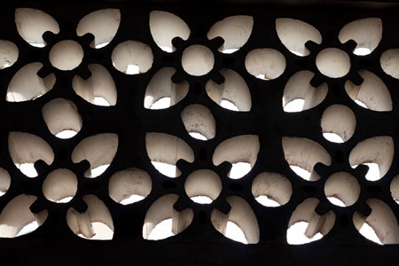 air brick motifs or rosters that function as air vents
