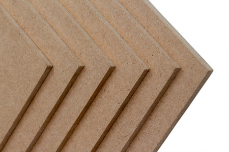 MDF board with white background, Medium Density Fiberboard (MDF)