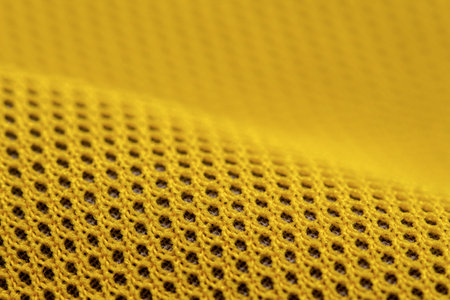 Abstract Background Yellow Nylon Mesh Fabric, polyester mesh material textureの写真素材