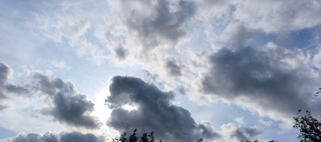 daytime sky viewの写真素材