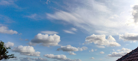 daytime sky viewの写真素材