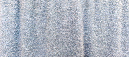 blue towel fabric backgroundの写真素材