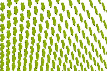 A concept image of workers.の写真素材