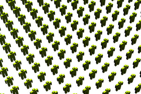 A concept image of workers.の写真素材