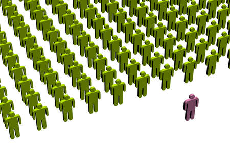 A concept image of workers.の写真素材