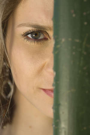 A very pretty and young blond brazilian woman.の写真素材