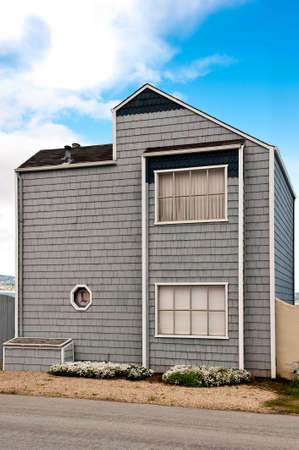 A vacation house on the California coastの写真素材