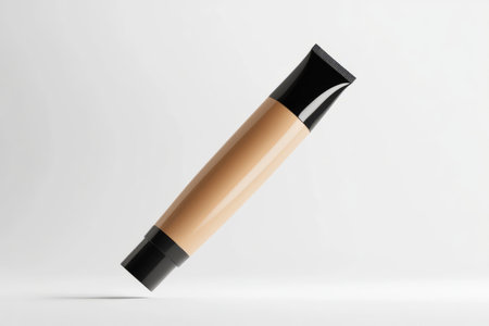 Mockup of cosmetic tube isolated on white background. 3d renderingの写真素材