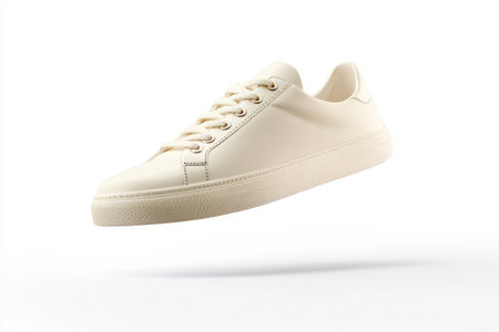 White sneakers isolated on a white background. 3d render image.の写真素材