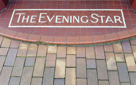 The Netherlands sign on the sidewalk.の写真素材