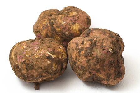 Sweet potato isolated on white background