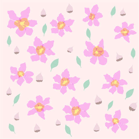 Doodling of Jacaranda flowersのイラスト素材