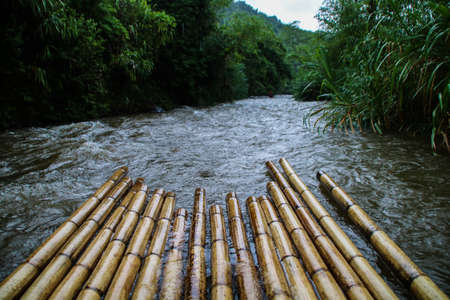 Down the river with bamboo rafting