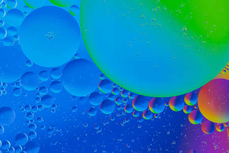 Close up view of the water bubble background  Using macro  technique.