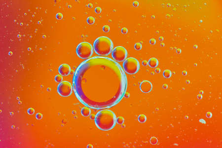 Close up view of the water buble background  Using macro  technique.