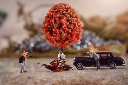 Miniature Figure People  Workers, toys kids, Plumber, ice cream, kungfu,hulkの写真素材