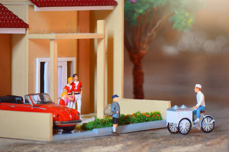 Miniature Figure People  Workers, toys kids, Plumber, ice cream, kungfu,hulkの写真素材