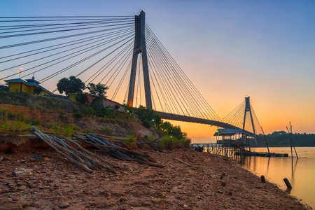Beautiful sunrise at Barelang Bridge - Batam island