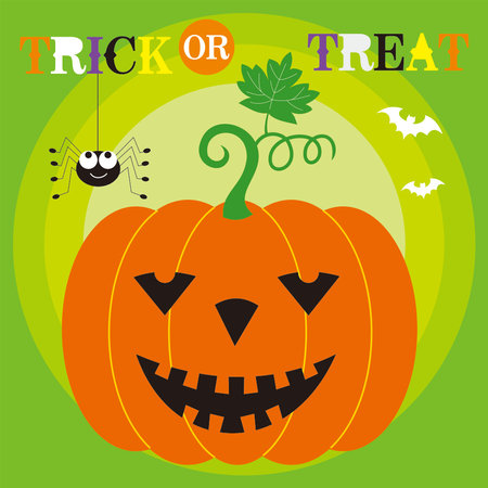 halloween background with pumpkinのイラスト素材