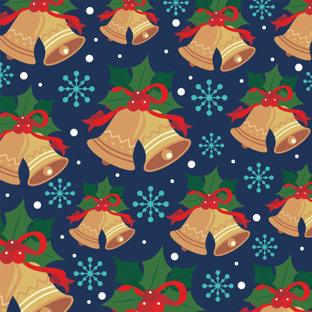 christmas seamless pattern with wrapのイラスト素材