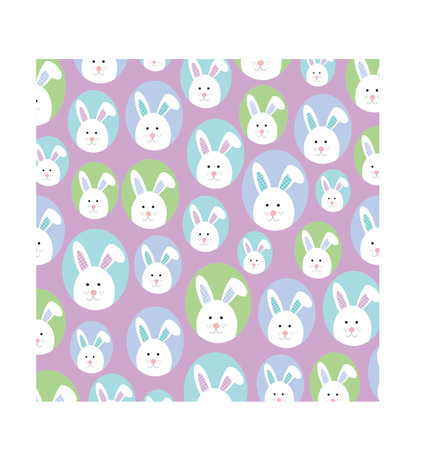 easter pattern with bunny