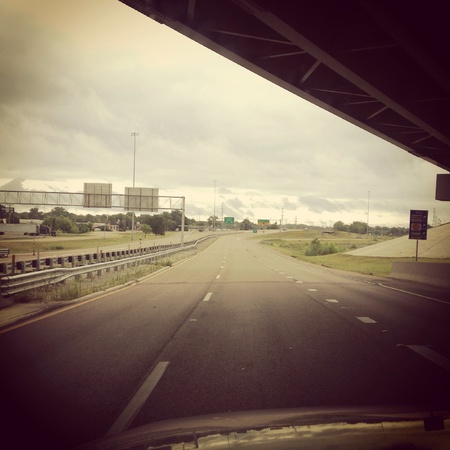 Shot of clouds before a rain shower blew in on my way to work.の素材