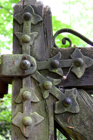 Wooden Gate Detailの写真素材