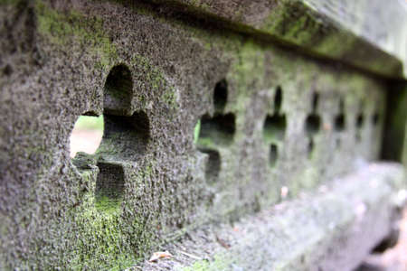 Design Detail wooden Gateの写真素材