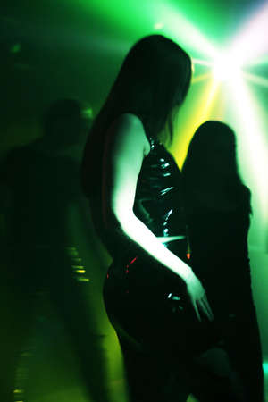 silhouette of a female dancerの写真素材