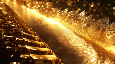 macro shot of saw blade edge reflecting sunlight, artistic summer framing --chaos 30 --ar 16:9 --v 6.1 Job ID: 0945dbad-6671-48ad-8cc3-abb06015cc29の素材