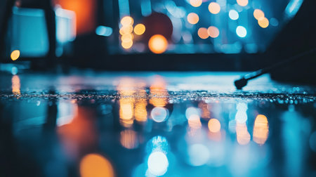 outdoor concert during rain, wet ground reflecting colorful lights --chaos 30 --ar 16:9 --v 6.1 Job ID: 56fb5c67-e98b-44b4-a0e0-a5fb0824d750の素材