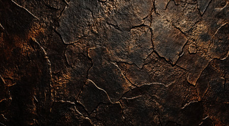 A close-up of the dark brown surface texture, with visible light and shadow effects creating an intricate pattern that adds depth to your design. The texture is dense yet smooth, providing you with multiple options for enhancing visual appeal in various creative projects. This texture can be used as a background or foreground element in graphic designs, adding contrast between colors and highlights, suitable for artistic expression in photography, drawing, painting, or digital art. This is an ultra-realistic photograph or a high-resolution 3D rendering. --ar 47:26 --v 6.1 Job ID: aaf48f1a-d92e-4298-9129-81f5c1475ccaの素材