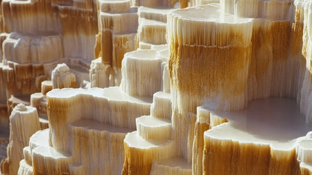 Capture a close-up of a collection of unique, detailed rock formations with a stark contrast --chaos 30 --ar 16:9 --v 6.1 Job ID: d33f175a-7572-4599-806a-cccd2bf8d5acの素材