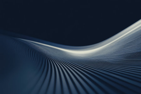 Abstract background with curved lines and motion blur, in a dark blue-gray color, depicting a high-speed train track. --ar 3:2 --v 6.1 Job ID: 982c3dfa-ebb6-420a-a936-8c5d3375ae74の素材
