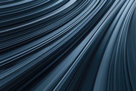 Abstract background with curved lines and motion blur, in a dark blue-gray color, depicting a high-speed train track. --ar 3:2 --v 6.1 Job ID: 982c3dfa-ebb6-420a-a936-8c5d3375ae74の素材