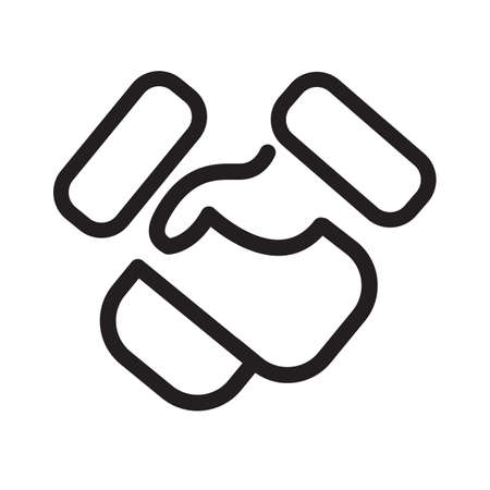 Handshake vector image to be used in web applications, mobile applications and print media.のイラスト素材