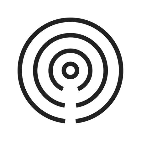 iBeacon vector image to be used in web applications, mobile applications and print media.のイラスト素材