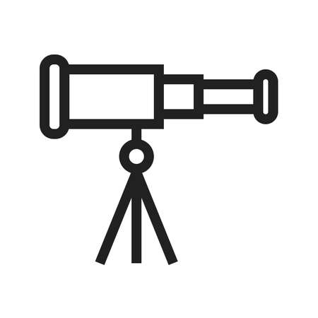 Telescope vector image to be used in web applications, mobile applications and print media.のイラスト素材