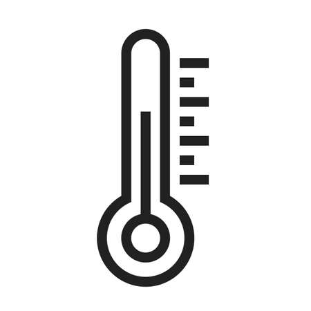 Thermometer vector image to be used in web applications, mobile applications, and print media.のイラスト素材