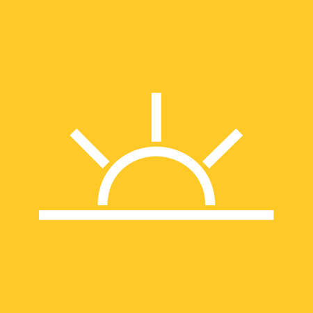 Sunrise vector image to be used in web applications, mobile applications, and print media.のイラスト素材
