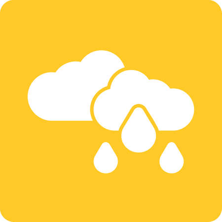 Rain, clouds, sky, cloudy icon vector image. Can also be used for weather, forecast, season,...