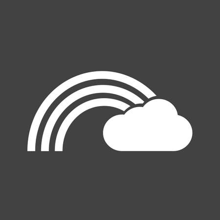 Rainbow, bright, colorful, color icon vector image. Can also be used for weather, forecast, season, climate, meteorology. Suitable for web apps, mobile apps and print media.のイラスト素材