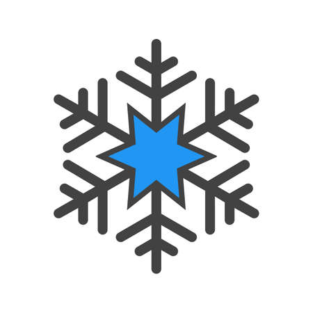 Snowflake, snow, christmas, winter icon vector image. Can also be used for weather, forecast, season, climate, meteorology. Suitable for web apps, mobile apps and print media.のイラスト素材