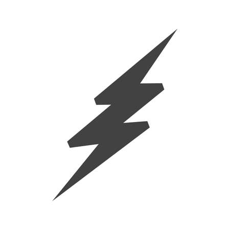 Lightning, bolt, thunder icon vector image. Can also be used for weather, forecast, season, climate, meteorology. Suitable for web apps, mobile apps and print media.のイラスト素材