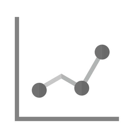 Line, graph, chart, statistics icon vector image. Can also be used for ecommerce, shopping, business. Suitable for web apps, mobile apps and print media.のイラスト素材
