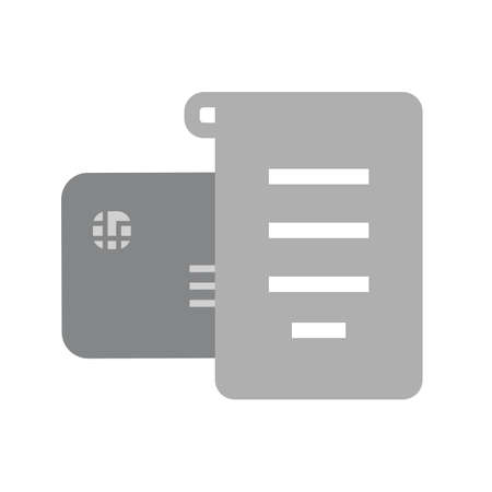 Receipt, invoice, bill icon vector image. Can also be used for ecommerce, shopping, business. Suitable for web apps, mobile apps and print media.のイラスト素材