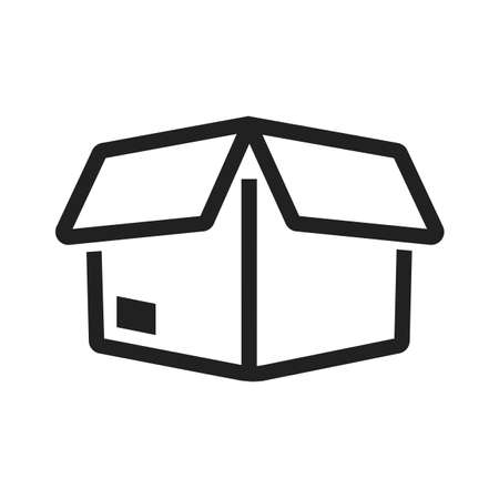 Package, parcel, gift, box icon vector image. Can also be used for ecommerce, shopping, business. Suitable for web apps, mobile apps and print media.のイラスト素材