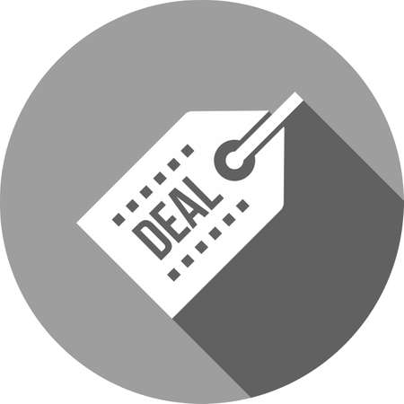 Tag, deal, offer, label icon vector image. Can also be used for eCommerce, shopping, business. Suitable for web apps, mobile apps and print media.のイラスト素材